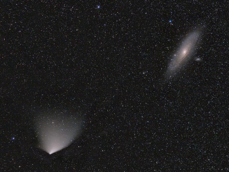Comet PANSTARRS and the Andromeda Galaxy .jpg