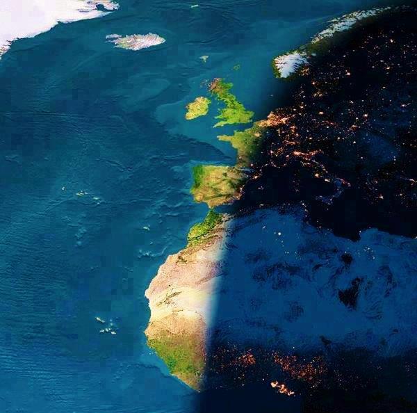 Europe and Africa when the sun is setting.jpg