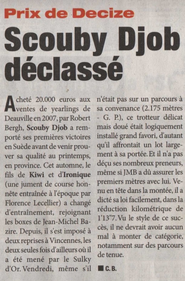 article Scouby djob prix de décize à vincennes le 17 décembre 2010.jpg